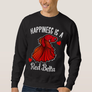 Ist Red Betta Fisch Siam Kämpfen Fisch Fisch Sweatshirt