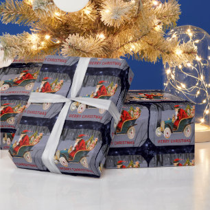 Ist Santa auf dem Weg in Ihre Stadt - Geschenkpapi Geschenkpapier