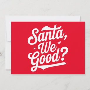 Ist Santa okay? Weihnachtsgeschenk für ihn für sie Feiertagskarte