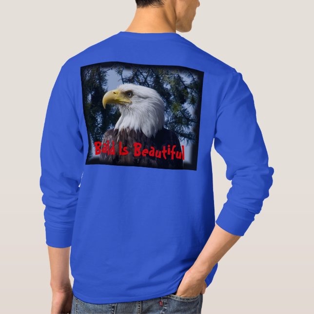 Ist schöner kahler Adler - Shirt kahl (Rückseite)