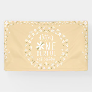 Ist sie nicht ein erbarmungsloses Yellow Daisy Bir Banner