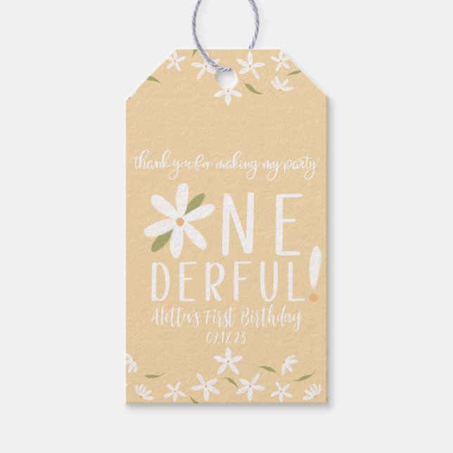 Ist sie nicht eine erbarmungslose Yellow Daisy Fev Geschenkanhänger (Vorderseite)