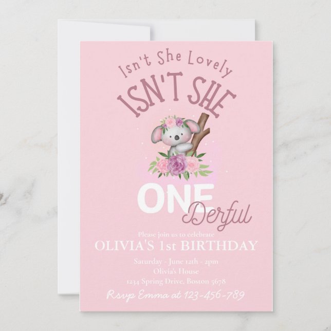 Ist sie nicht liebenswert, ist sie nicht einfach a einladung (Vorderseite)