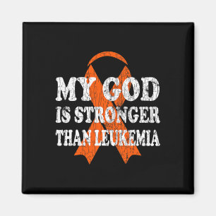 ist stärker als die Leukämie Happy Awareness Orang Magnet