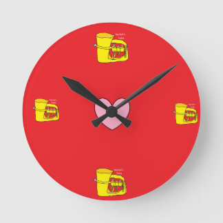 Ist Tuba-Zeit beispiellos Runde Wanduhr