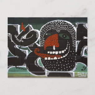 Ist zum Kotzen, an fortdauernder Rhinitis Graffiti Postkarte