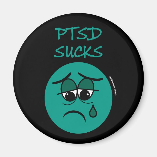 IST ZUM KOTZEN...PTSD MAGNET (Vorne)