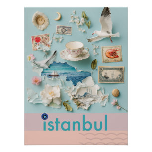 Istanbul auf meinem Denkplakat Poster