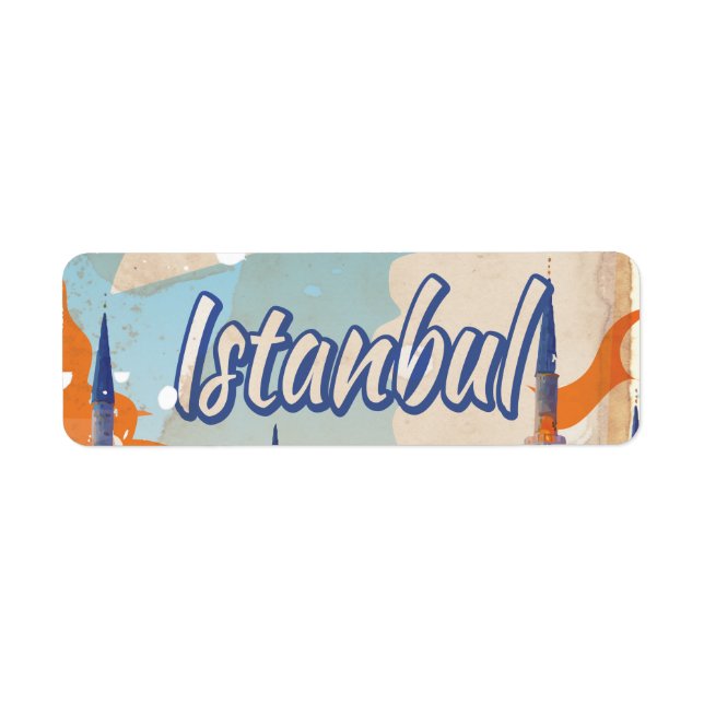 Istanbul Aya Sophia Moschee Vintage Reiseplakat (Vorne)