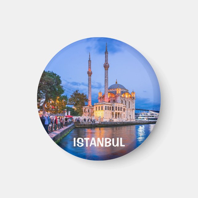 Istanbul, Barockmoschee von Ortakoy, Türkei Magnet (Vorne)