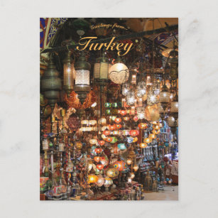 Istanbul Bazaar in der Türkei Postkarte