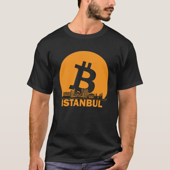 Istanbul Bitcoin Maximalist Bitcoin Istanbul Skyl T-Shirt (Vorderseite)