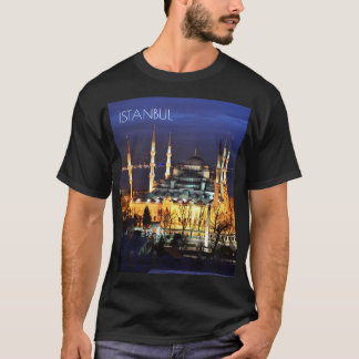 Istanbul Blue Mosque Night Scenery Premium Travel T-Shirt
