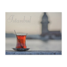 Istanbul - Carte de poste de thé turque