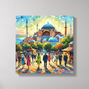 Istanbul Hagia Sophia Wasserfront Wohneinrichtung  Leinwanddruck