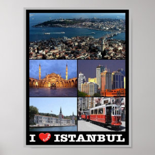 Istanbul - I Liebe - Türkei - Poster