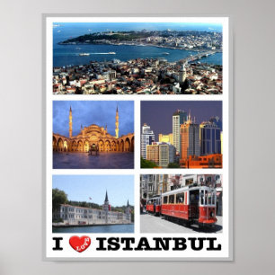 Istanbul - I Liebe - Türkei - Poster