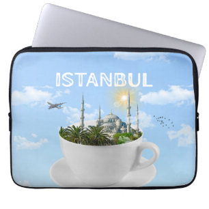 Istanbul im Teacup - Skyline - Türkisches Geschenk Laptopschutzhülle
