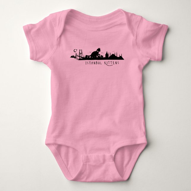 Istanbul Kittens Baby Bodysuit Onsie Baby Strampler (Vorderseite)