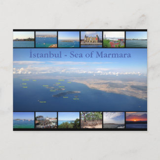 Istanbul - Meer von Marmara mit Prinzen Islands Postkarte