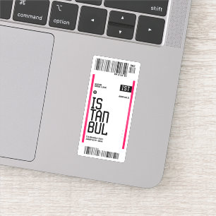 Istanbul Reiseticket Aufkleber
