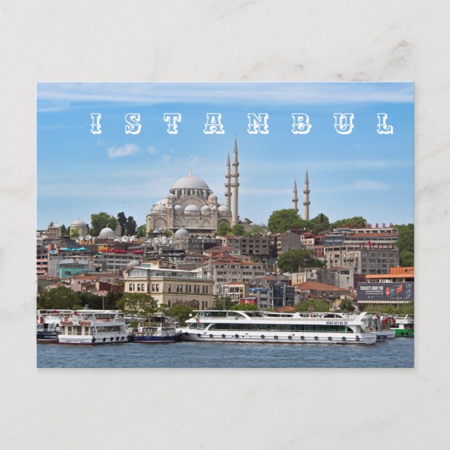 Istanbul. Stadtbild. Postkarte (Vorderseite)