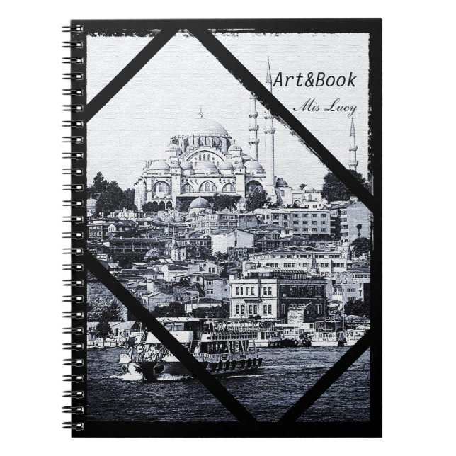 Istanbul, Sultan Ahmed Moschee, Türkei (Notebook) Notizblock (Vorderseite)