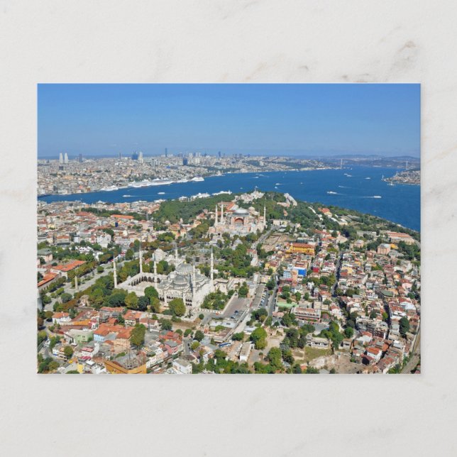 Istanbul - Sultanahmet (Luftbild) Postkarte (Vorderseite)