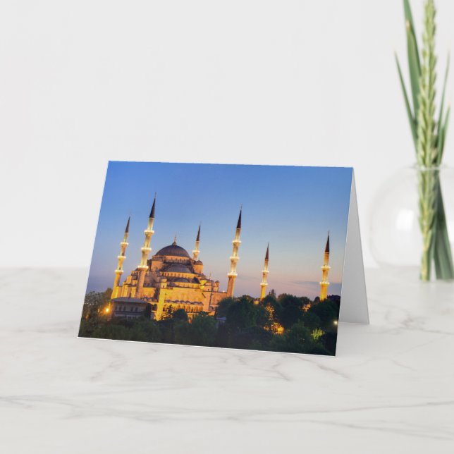 Istanbul - Sultans-Ahmed-Moscheengrußkarte Karte (Vorderseite)