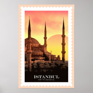 Istanbul Travel Poster