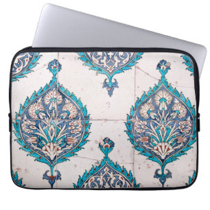 Istanbul-Truthahnfliesenblumenmosaikbeschaffenheit Laptopschutzhülle