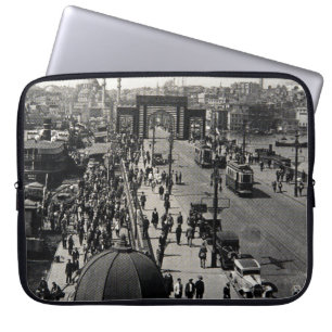 ISTANBUL, TÜRKEI - CIRCA 1900er : Vintager Stadtsk Laptopschutzhülle