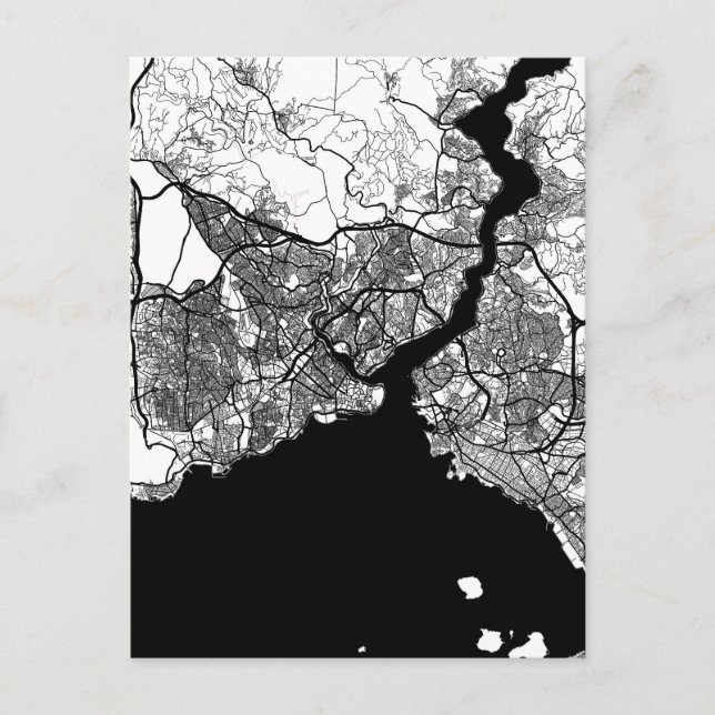 Istanbul Türkei Karte (Vorderseite)