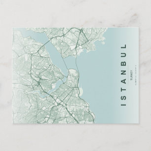 Istanbul Türkei Karte Minimal