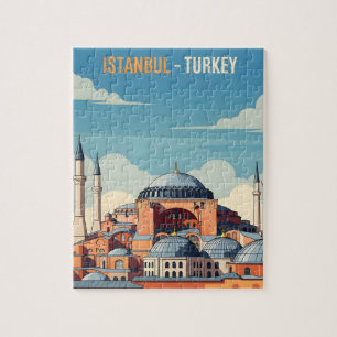 Istanbul Türkei mit Hagia Sophia und Minaretten