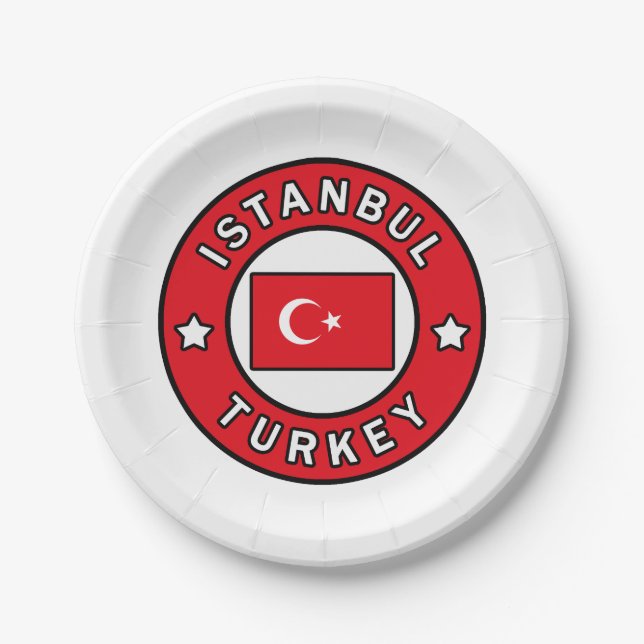Istanbul Türkei Pappteller (Vorderseite)