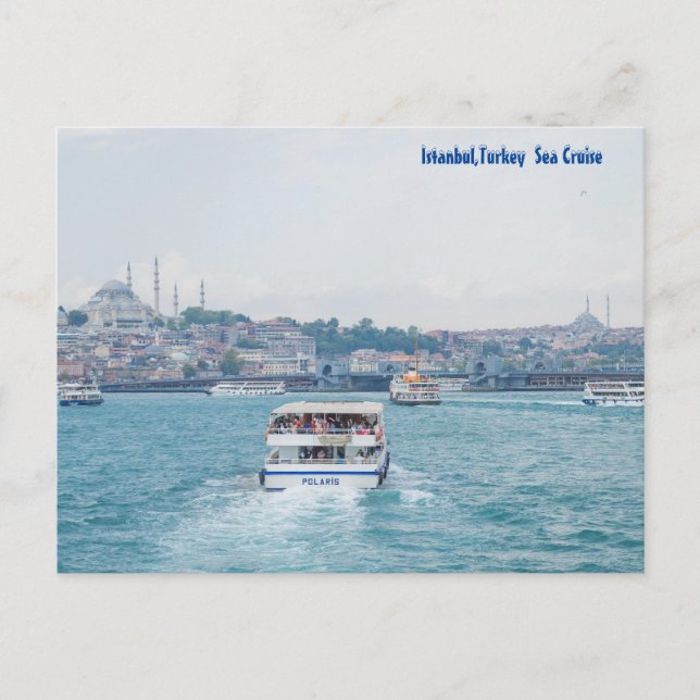 Istanbul Türkei, Schifffahrt Postkarte (Vorderseite)