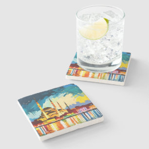 Istanbul Türkei Souvenir Steinuntersetzer