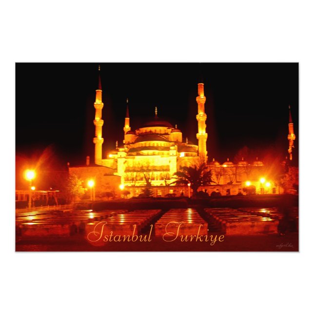 Istanbul Turkiye Moschee Fotodrucken Fotodruck (Vorne)