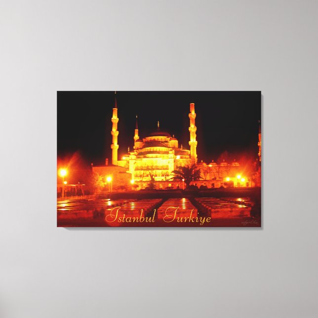 Istanbul Turkiye Moschee Fotografie Leinwanddruck (Vorderseite)