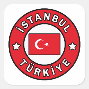 İstanbul Türkiye Quadratischer Aufkleber