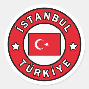 İstanbul Türkiye Runder Aufkleber