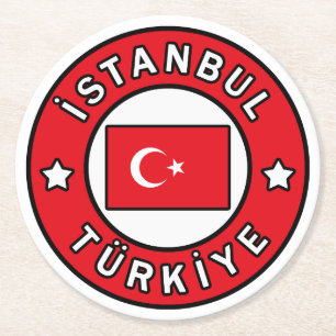 İstanbul Türkiye Runder Pappuntersetzer