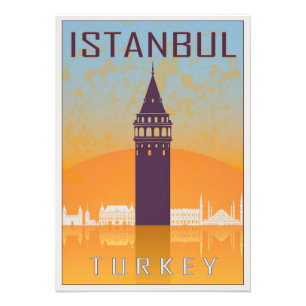 Istanbul vintage poster