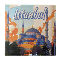 Istanbul Vintage Travel Poster