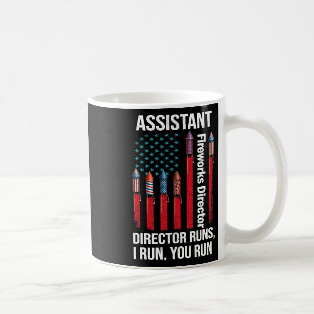 Istant Fireworks Director Usa Independence Day Jul Kaffeetasse (Rechts)