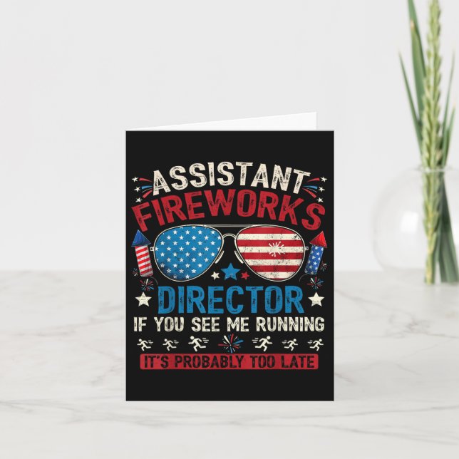 Istant Fireworks Director, wenn Sie sehen, 4. Juli Karte (Vorderseite)