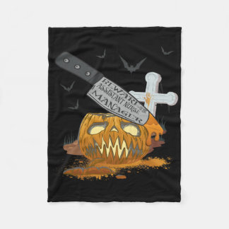 Istant Nurse Manager Funny Halloween Party Fleecedecke