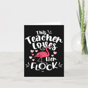 Istant Principal Lieben Ihr Flock Flamingo Lehrer Karte