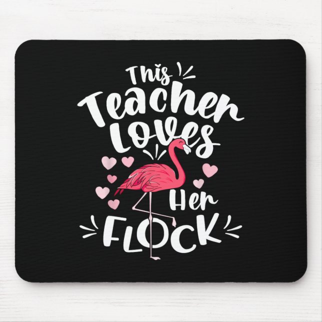 Istant Principal Lieben Ihr Flock Flamingo Lehrer Mousepad (Vorne)